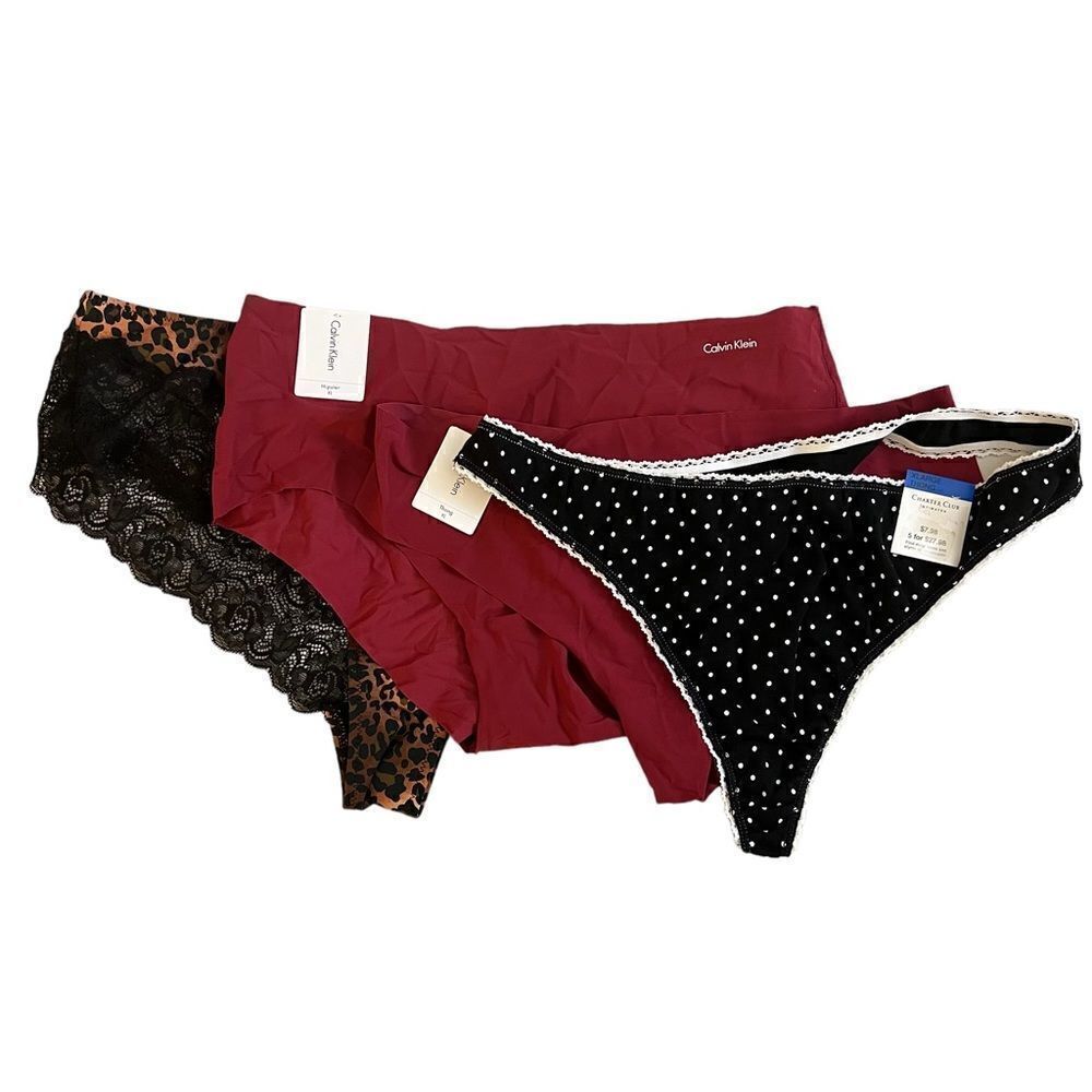 Four (4) Size X-LARGE Panty Bundle Calvin, Charter Club, INC